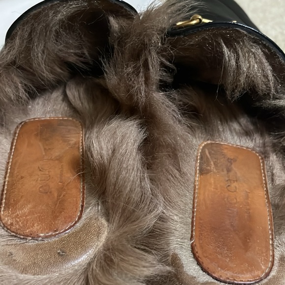 Auth GUCCI PRINCETOWN Fire Mules Slides HORSEBIT Shoes 40 Loafer - Picture 10 of 10